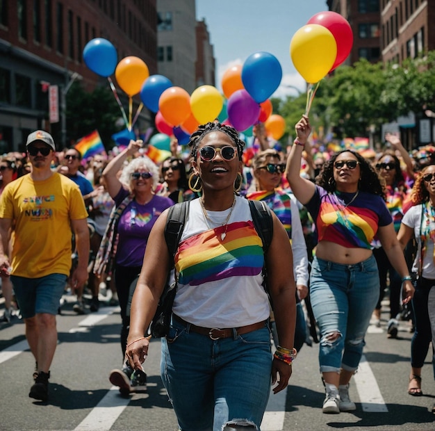 Photo inclusive pride parade