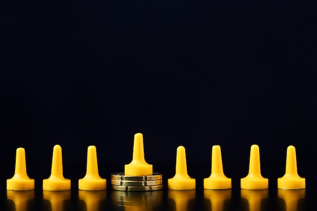 glass chess pieces on a dark background, the concept of business strategy.  ai generative 27066020 Stock Photo at Vecteezy