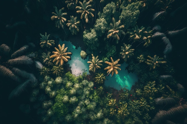 Incredible drone jungle