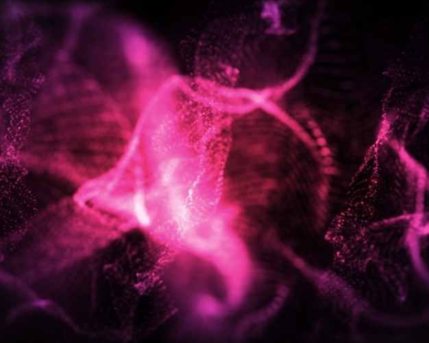 Indefinite shapes of pink lighting