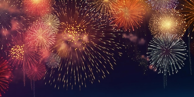 Independence day 4 th of july celebration fireworks Generative ai art