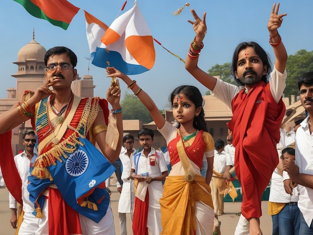 Foto celebrazioni del giorno dell'indipendenza india