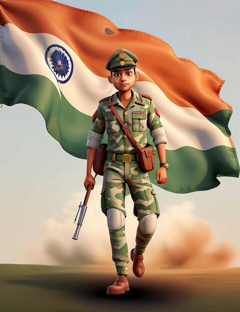 Foto giorno dell'indipendenza dell'esercito indiano