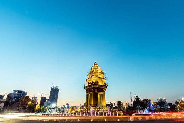 Photo independence monument of cambodia