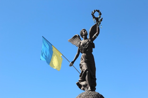 The independence monument in Kharkov Ukraine