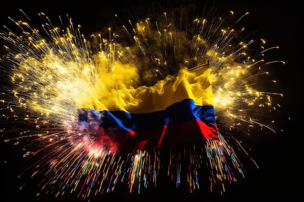 Foto independencia de colombia colombia festa nazionale festa dell'indipendenza banner poster cartolina patriottismo orgoglio autenticità simboli e colori ufficiali 20 luglio sfondo