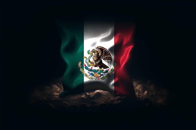 Independencia de Mexico een gewapend conflict tussen de bevolking van Mexico en de Spaanse koloniale autoriteiten onderdeel van de oorlog voor de onafhankelijkheid van de Spaanse koloniën in Amerika vlag Mexico