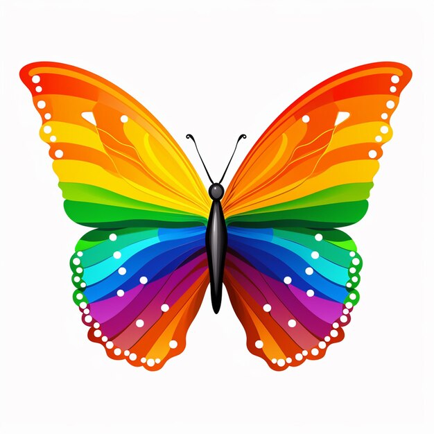 india butterfly pride flag icon