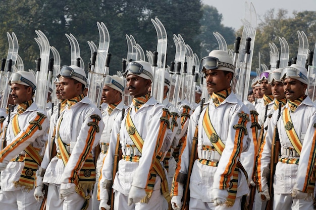 INDIA, Delhi; 20 januari 2007, militaire parade voor Indipendence Day - REDACTIE