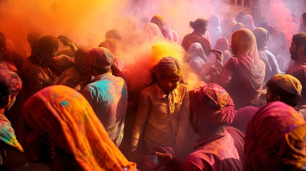 India Experience the vibrant colors of Holi the Festival of Colors by taking part in a community