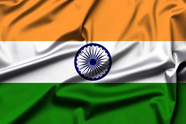 India flag as background