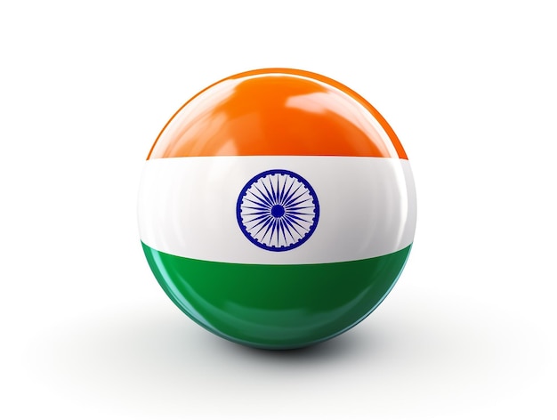 Photo india flag icon design element