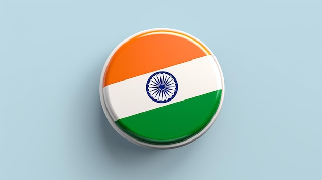 Photo india flag icon design element