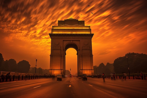 Photo india gate new delhi india