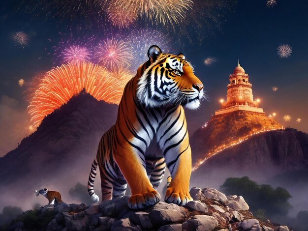 Foto disegno di sfondo dell'illustrazione della festa dell'indipendenza dell'india generato ai