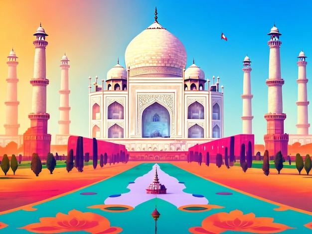 India independence day illustration background design ai generated