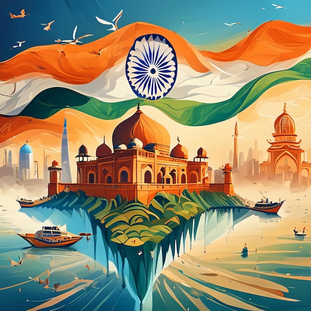 independence day india map image