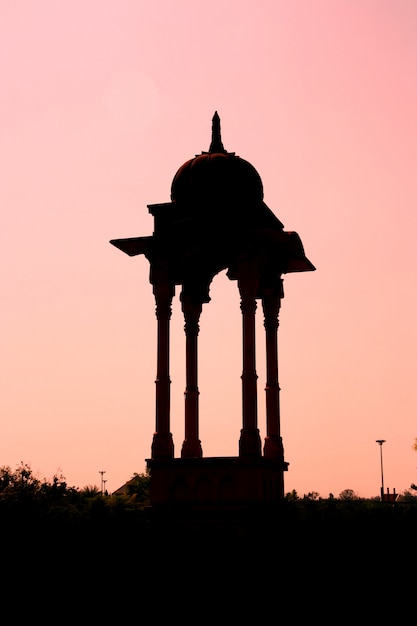 India pavilion silhouette 