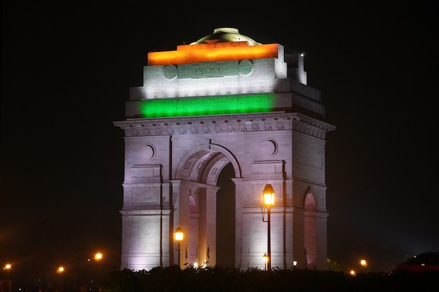 India poort in de nacht