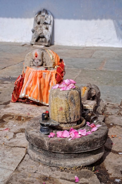 India, Rajasthan, Pushkar, kleine religieuze beelden