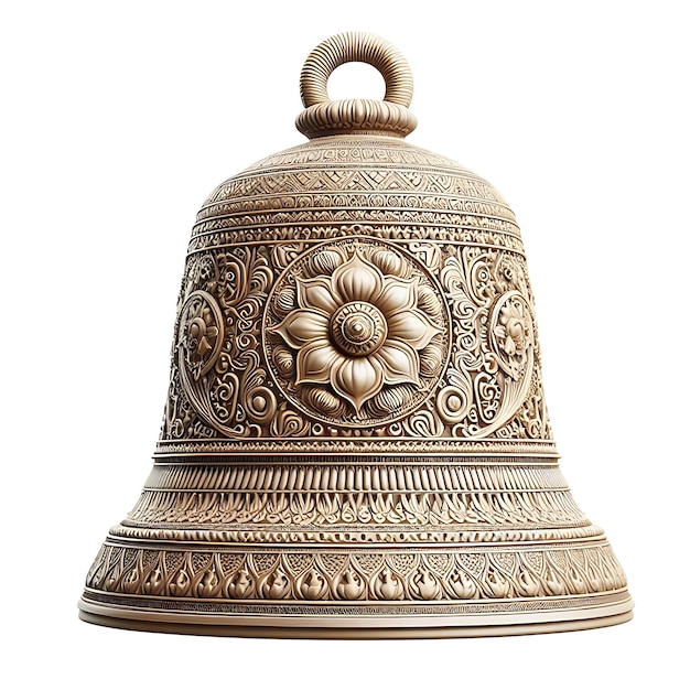 Indian Ancient Bell With Intricate Design