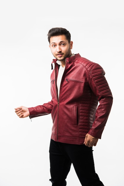 Indian asian male fashion model wearing jacket