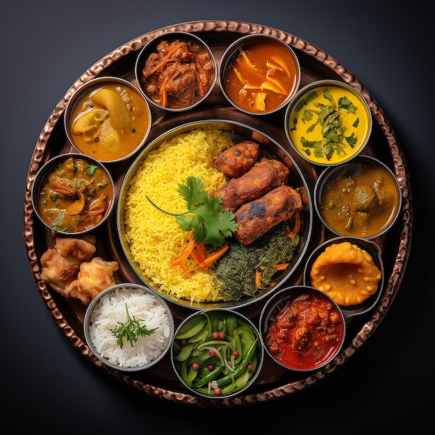 Indian big Thali food