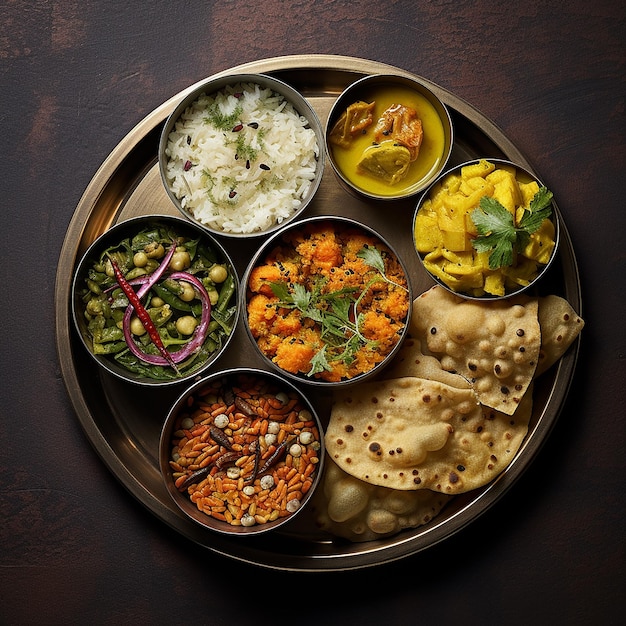 Indian big Thali food