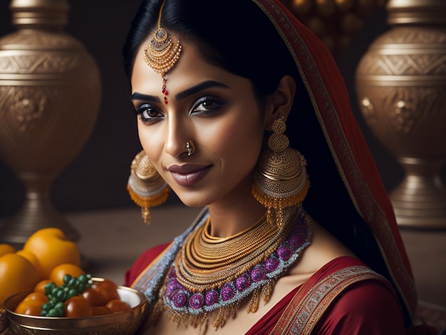 Индийская невеста-красавица