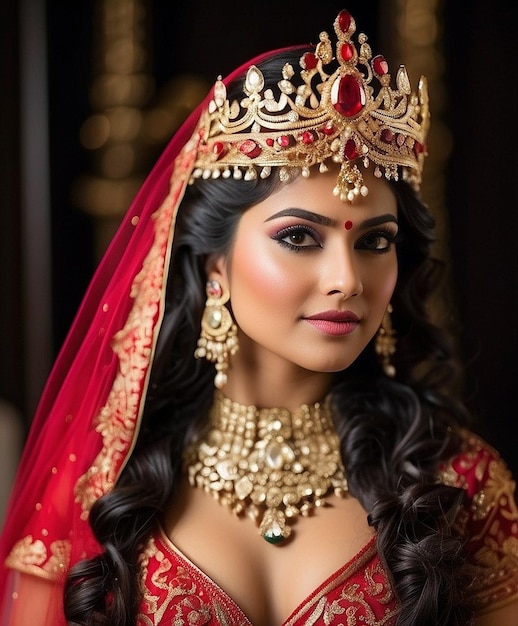 Indian bride makeup