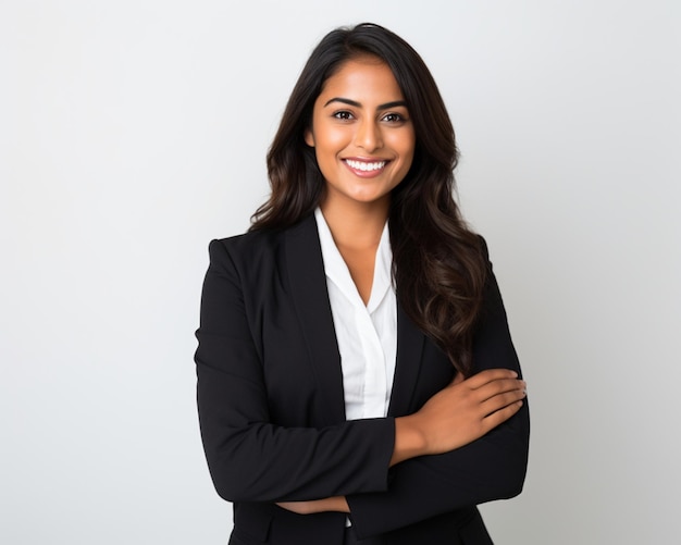 Indian Businesswoman Smiling and Cheerful