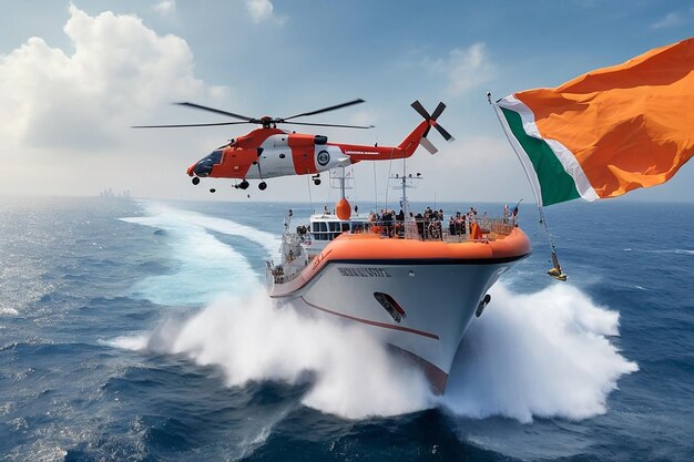 Photo indian coast guard day