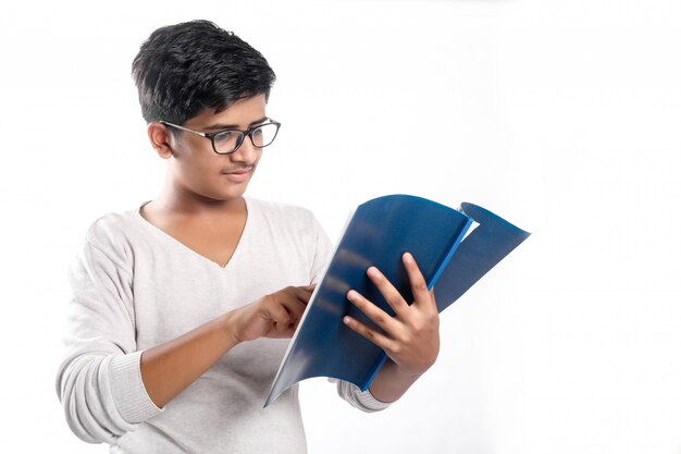 Photo indian collage boy in study