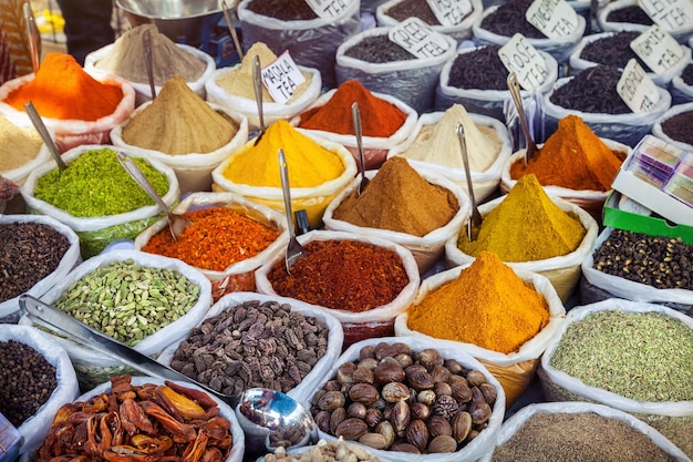 Indian colorful spices