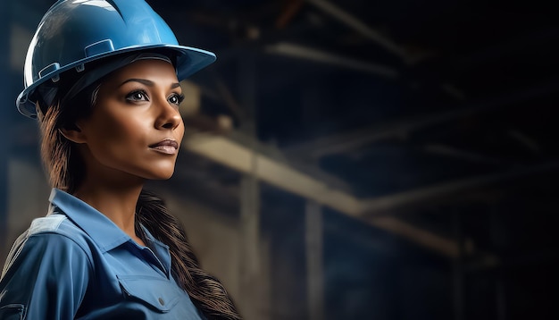 indian construction worker in factory industrial