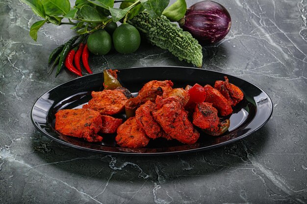 Indian cuisine chicken tikka barbecue