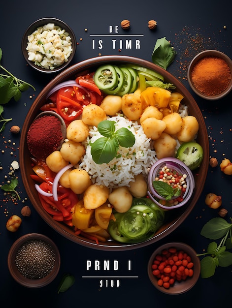 Indian Cuisine and Culture Through Stunning Posters and Design Colorful Menu Flyer Concept