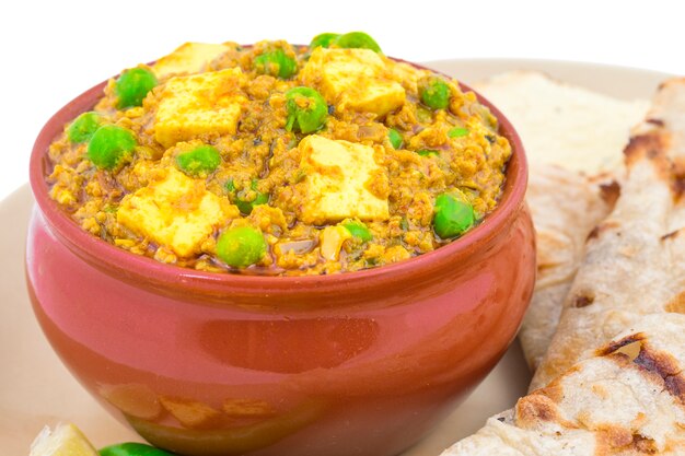 Indian Cuisine Mattar Paneer Food