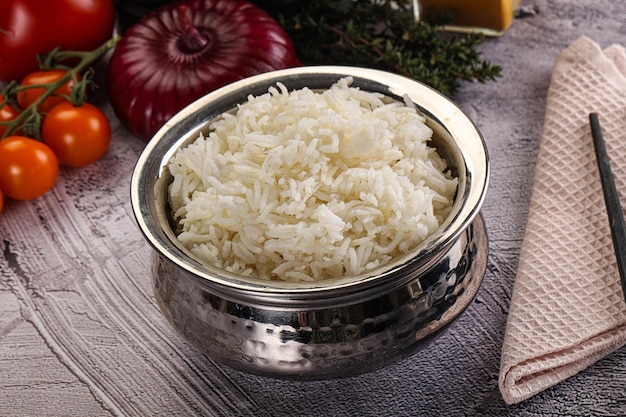 Indian cuisine Steamed basmati rice