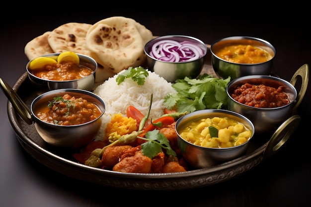 Photo indian cuisine variety