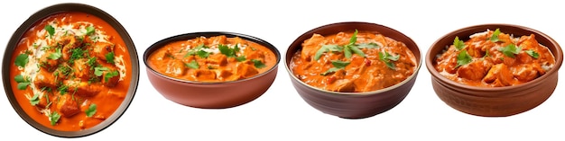 Indian Curry on white background