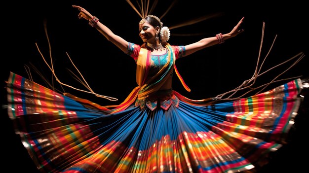 Фото Индийский танцор hd 8k обои фотографическое изображение