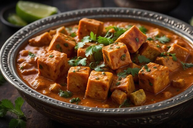 Photo indian dinner matar paneer