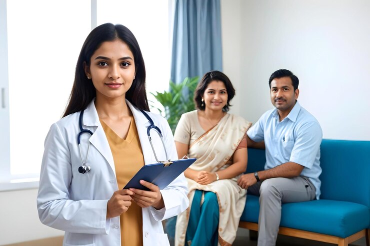 INDIAN DOCTOR AND PATIENT