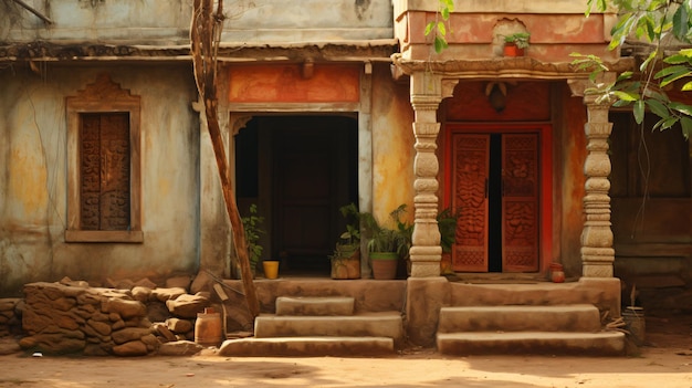 Photo indian dwelling house