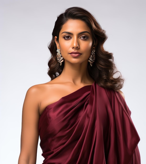 Indian Satin Silk Beauty AI