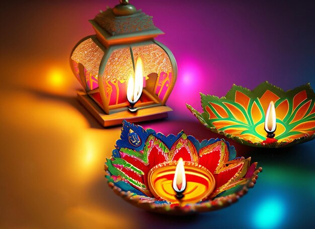 Indian Festival Diwali kleurrijke lantaarn voor diwali festival