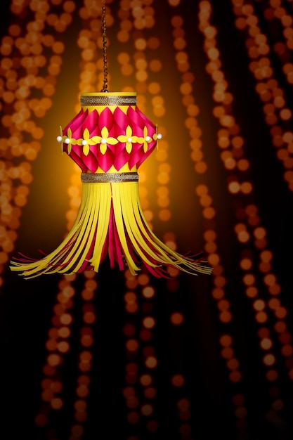 Indian Festival Diwali, kleurrijke lantaarn voor diwali festival