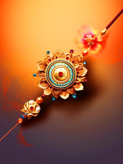 Indian festival Raksha Bandhan Rakhi greeting background