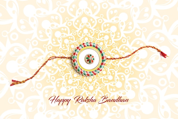 Indian festival Raksha Bandhan A traditional Indian wrist band which is a symbol of love between Brothers and Sisters